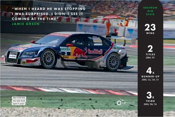  ??  ?? 2007 DTM title race was most open in years