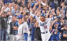  ?? ROBERT HANASHIRO, USA TODAY SPORTS ?? Justin Turner is saving his fist-pump.