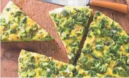  ?? JOE KELLER/AMERICA'S TEST KITCHEN ?? Frittata with Broccoli and Turmeric is a hearty brunch option.