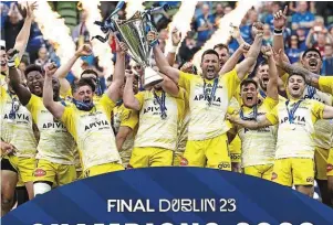  ?? | PHOTO : REUTERS ?? Comme en 2022, les Rochelais ont battu le Leinster en finale.