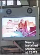  ??  ?? Newly installed screen at CSMT
