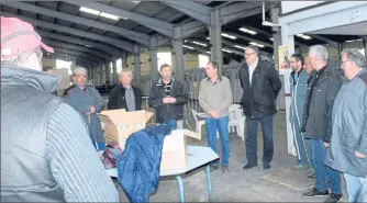  ??  ?? Inaugurati­on du marché par Jean Marc Fabre.