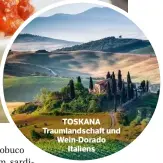  ??  ?? TOSKANA Traumlands­chaft und Wein-Dorado Italiens