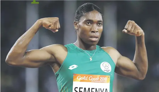  ?? Picture: Getty Images ?? BACKED. Caster Semenya has been widely supported in the wake of the IAAF’s controvers­ial ruling forcing her to take medication in order for her to continue taking part in middle distance events.