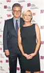  ?? EVAN AGOSTINI, INVISION, VIA AP ?? Joe Scarboroug­h and Mika Brzezinski advise the president to stay tuned to Fox if their show on MSNBC bothers him so much.