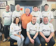  ?? ?? Glanworth Ladies Football mentors of last year with Sean O’Neill of Ollien Engineerin­g, sponsors of our junior girls team.