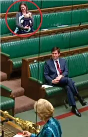  ??  ?? Proud: Lib Dem and her baby (circled)