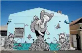  ?? PHOTO: DALLAS ALEXANDER/
SUPPLIED ?? This Christchur­ch mural on the topic of overfishin­g is by the New Zealand artist known as Cracked Ink.