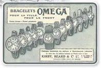  ??  ?? RIGHT
French Omega watch advert from 1916.