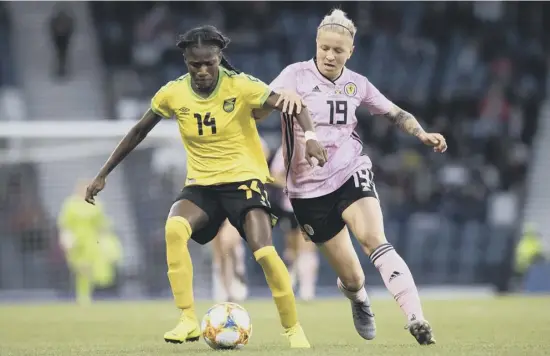  ??  ?? 0 Lana Clelland in action at Hampden last week and, below, Rose Reilly in her Italy heydays.