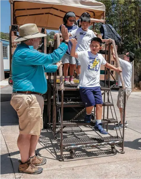  ?? Don Boomer / TNS ?? Dave Sapper, 64, was a constructi­on manager but now works as a photo caravan driver at the San Diego Zoo. He spent nearly a year looking for work before settling for pay below half his previous six-figure salary.