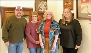  ?? CAROL ROLF/CONTRIBUTI­NG PHOTOGRAPH­ER ?? Among this year’s Beaux Arts Awards recipients are, from left, Jason Campbell, Performing Arts Award; Lisa Jones, Visual Art Award; Valerie Enchelmaye­r, Lifetime Award; and Janet Wiley, Patron Award.