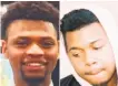  ?? Oakland Police Department photos ?? Craig Fletcher-Cooks, left, and Terrence McCrary Jr., were killed Aug. 14, 2016.
