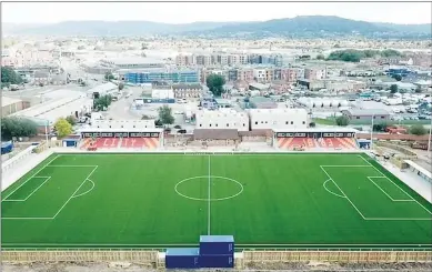  ?? PICTURE: Gloucester City AFC ?? STAGE IS SET: Longlevens’ FA Cup tie has been switched to Gloucester City