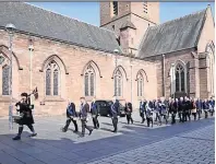  ?? ?? Parade Perthshire Freemasons at St John’s Kirk