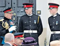  ??  ?? The Duke of Edinburgh shared a love of the military with both William and Harry