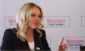  ??  ?? Kayleigh McEnany attends a Women for Trump event in Iowa on 16 January. Photograph: Jerry Mennenga/Zuma Wire/Rex/Shuttersto­ck