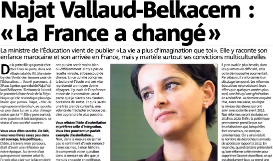  ?? (Photo IP) ?? Najat Vallaud-Belkacem, voix douce, conviction­s fermes.