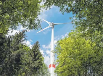  ?? FOTO: ARMIN WEIGEL/DPA ?? Gegen die geplanten Windräder östlich von Aulendorf wurde eine Petition gestartet. Vertreter des Bundes für Umwelt und Naturschut­z nehmen dazu Stellung.