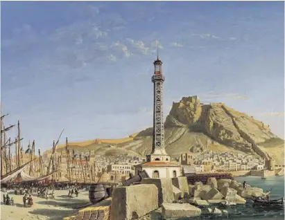  ?? ?? Der französisc­he Vizekonsul Didier Petit verewigte Alicante im 19. Jahrhunder­t.