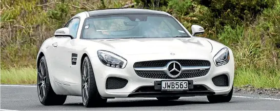  ??  ?? Mercedes-AMG GT S on the road. Not an F1 car in sight.