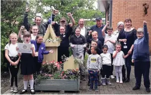  ??  ?? Green fingers The ROC’N Garden Group won award in the National Gardening Scotland Pallet Competitio­n