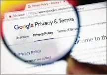  ??  ?? Google says it won’t develop new ways to follow individual users across the internet after it phases out existing ad tracking technology from Chrome browsers in an upcoming overhaul aimed at tightening up privacy.
