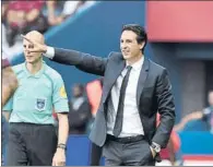  ?? FOTO: EFE ?? Emery, técnico del PSG, a quien le gusta mucho André