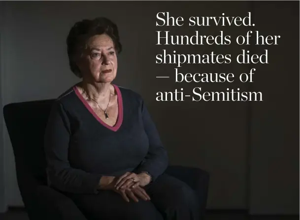  ?? ANDREW LAHODYNSKY­J FOR THE TORONTO STAR ?? Ana Maria Gordon seen in her Toronto home. She was among almost 1,000 Jews who tried to flee Nazi Germany, only to have their refugee ship rejected by several countries.