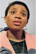  ??  ?? WANTED: Deputy National Director of Public Prosecutio­ns Nomgcobo Jiba faces charges of fraud and perjury