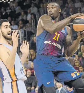  ?? FOTO: M. MONTILLA ?? Rakim Sanders no volverá a jugar a pesar de la baja por lesión de Seraphin