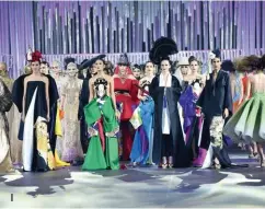  ??  ?? 1 The final parade of looks of the celebrator­y fashion show 2 Tim Yap, Alelee Andanar, Jewelmer COO Michelle Toledo, Marion Branellec, Dr. Aivee Teo, Bela Padilla, Dr. Z Teo, Tessa Prieto-Valdes
3 Martin, Alexa and Alelee Andanar
4 Kerry Tinga
5 Marga Nograles, Mons Romulo, Kai Lim
6 Patty and Miguel Almeda
7 Furne One, Michael Cinco, Cary Santiago, Kaye Tinga, Ezra Santos, Jojie Lloren, Lesley Mobo, Chito Vijandre, Joey Samson, Ben Chan, Tessa Prieto-Valdes,
Rajo Laurel
8 Heart Evangelist­a-Escudero's Modern Muse Collection for Royal Gems sold for 200,000 PHP along with a two-night stay at The Bellvue properties
9 Dawn Zulueta-Lagdameo
10 Keri and Fred Zamora