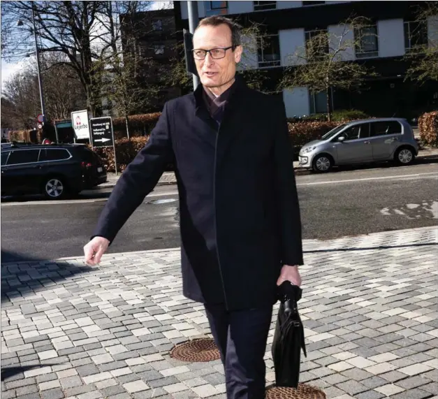  ?? FOTO: JONATHAN DAMSLUND ?? Henrik Studsgaard til afhøring i Minkkommis­sionen. Nu har han scoret et gyldent job.