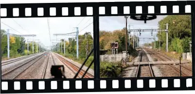  ?? NIGEL HARRIS. ?? On October 10 2017, Nigel Harris went for a trip aboard NR saloon Caroline, propelled along the Great Western Main Line, to see the completion of some sections of electrific­ation. He was struck by how tidy the tracksides were, given that the work was only recently completed.