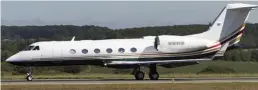  ??  ?? The Gulfstream jet: Equipped with bed, shower and kitchen