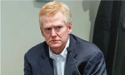  ?? Beahm Alford/Reuters ?? Alex Murdaugh gives testimony in his murder trial at the Colleton county courthouse in Walterboro, South Carolina. Photograph: Grace