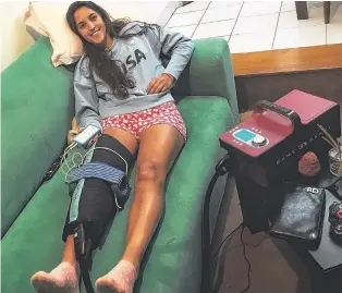  ?? INSTAGRAM BIANCA DONATI ?? En casa también, cualquier rato es buen momento para recuperar y trabajar en el regreso.