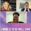  ??  ?? ZOLA Nene chats to Kelly Clarkson and Gordon Ramsay.