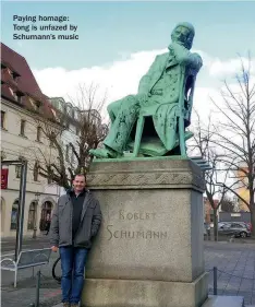  ??  ?? Paying homage: Tong is unfazed by Schumann’s music