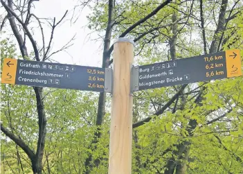  ?? FOTO: ARCHIV ?? Der Bergische Weg führt auch von Gräfrath über Cronenberg nach Müngsten und Burg. Von dort geht es weiter bis zum Altenberge­r Dom.