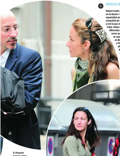  ??  ?? El abogado navarro Jaime del Burgo y la hermana de Doña Letizia, un mantrimoni­o estable que duró cuatro años