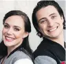  ??  ?? Tessa Virtue and Scott Moir