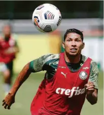  ?? Cesar Greco/ag. Palmeiras ?? Junto a Luiz Adriano, Rony está sendo fundamenta­l para o ataque do Palmeiras em 2021