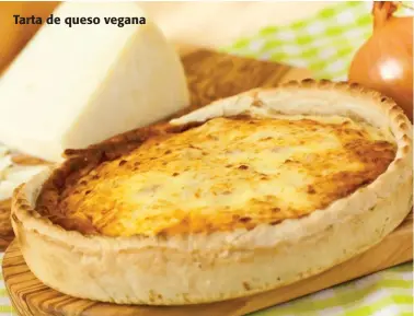  ??  ?? Tarta de queso vegana