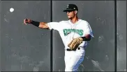  ?? CONTRIBUTE­D BY BRYANT BILLING ?? Dragons center fielder Jose Siri said his Midwest League record hitting streak is a hit back home in the Dominican Republic, too.