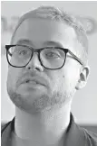  ??  ?? Chris Wylie addresses a news conference Monday in London: “It’s about the integrity of the democratic process.”