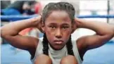  ??  ?? This image released by Oscillosco­pe shows Royalty Hightower in a scene from ‘The Fits,’ a film about an 11-year-old girl who learns about gender and identity through dance.