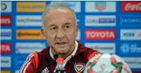  ?? Photo Ryan Lim ?? Zaccheroni accepted his tactical blunder. —