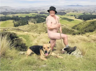  ?? PHOTO: STEPHEN JAQUIERY ?? Keeping his neighbours smiling . . . East Otago farmer Archie Kennedy has been posting “tasteful” daily pictures on his Facebook site during the lockdown.