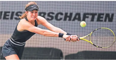 ??  ?? Alexandra Vecic gehört für die deutsche Chefin im Damen-Tennis, Barbara Rittner, zu den hoffnungsv­ollen Talenten für die Zukunft.